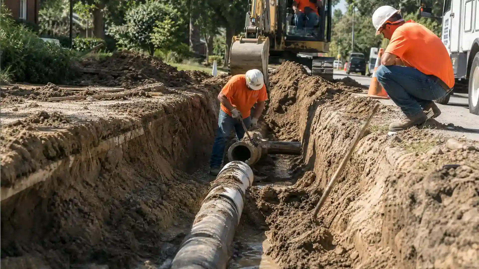 Sewer & Water Line Excavation Repair