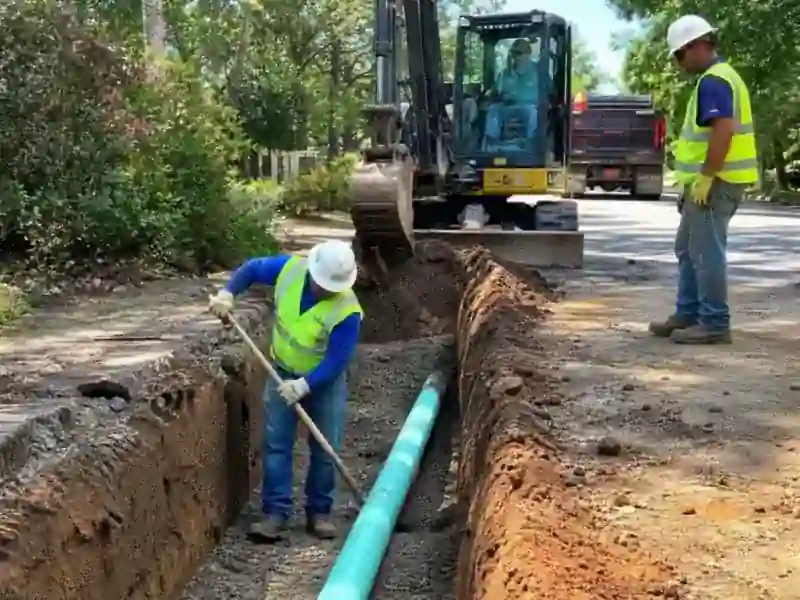 Sewer and water line excavation repair in Augusta, GA