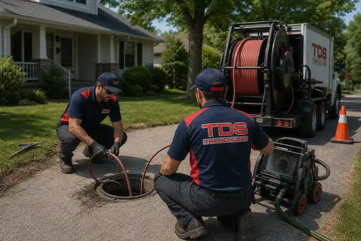 TDS Trenchless crew on a completed job in Augusta, GA