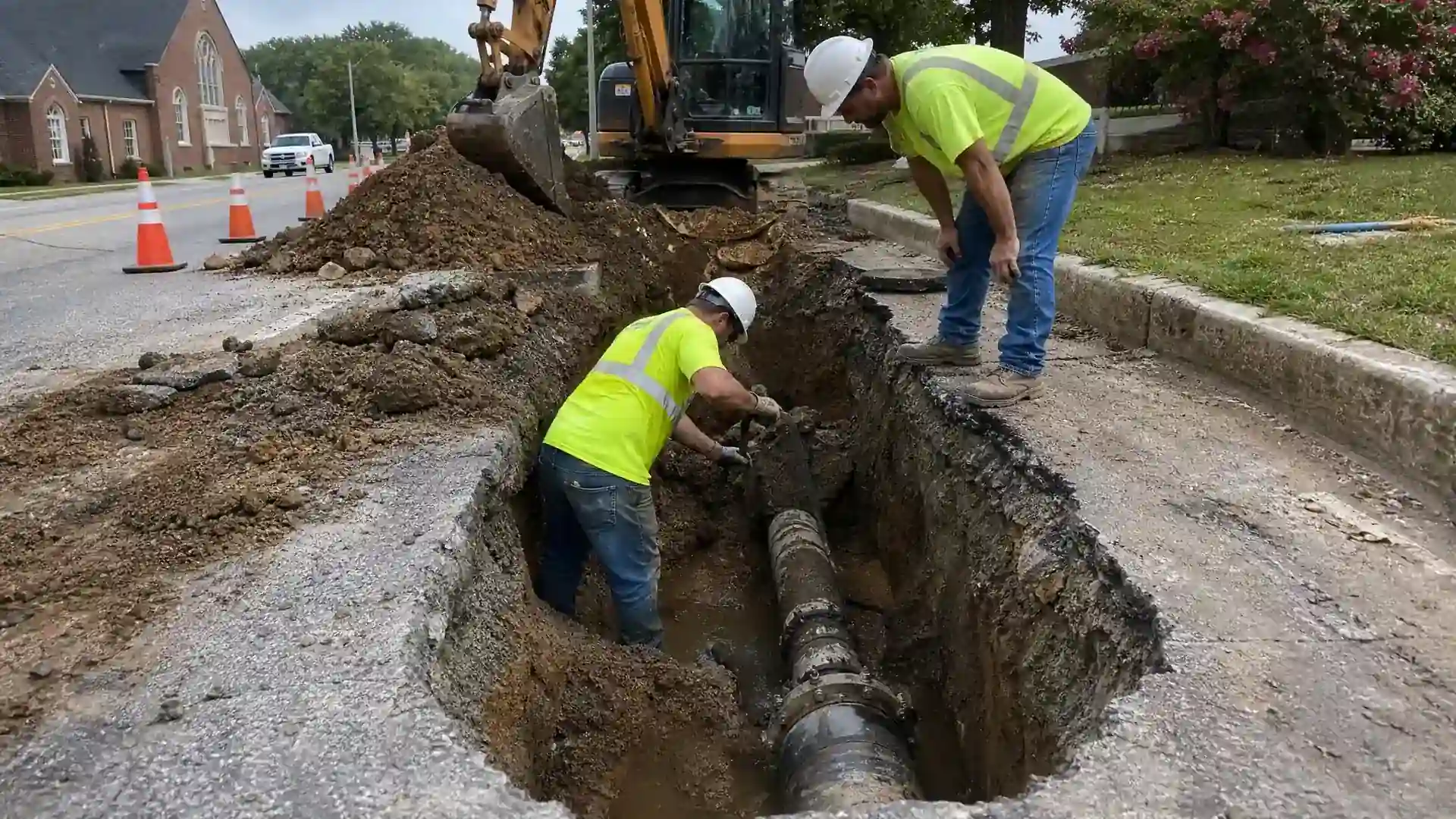 Evans, GA — Sewer & Water Line Excavation Repair