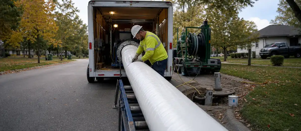 TDS Trenchless crew on an Augusta CIPP pipe lining job site