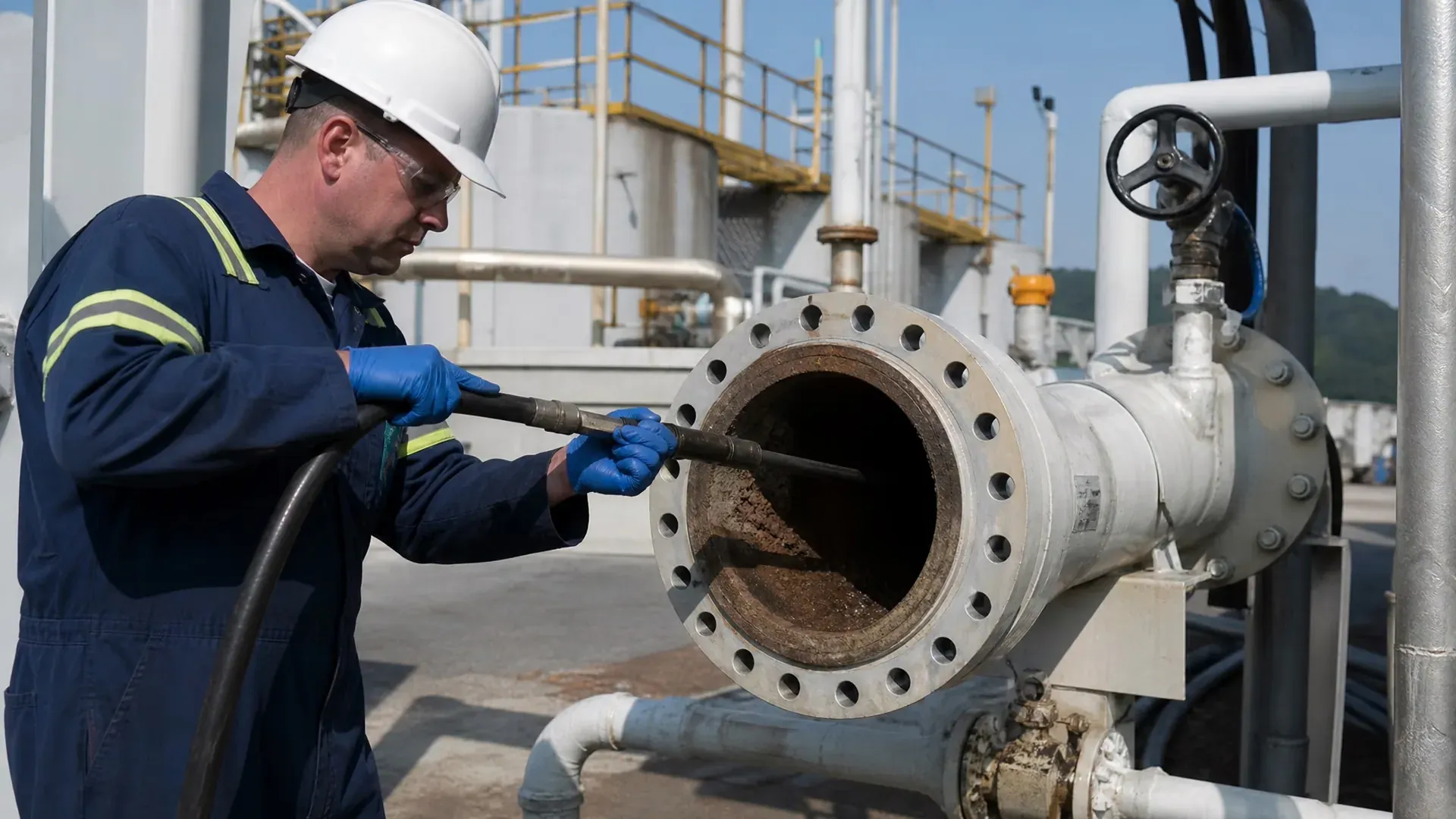 Pipe Descaling by TDS Trenchless