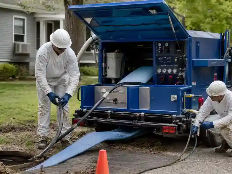CIPP lining an older Augusta sewer line