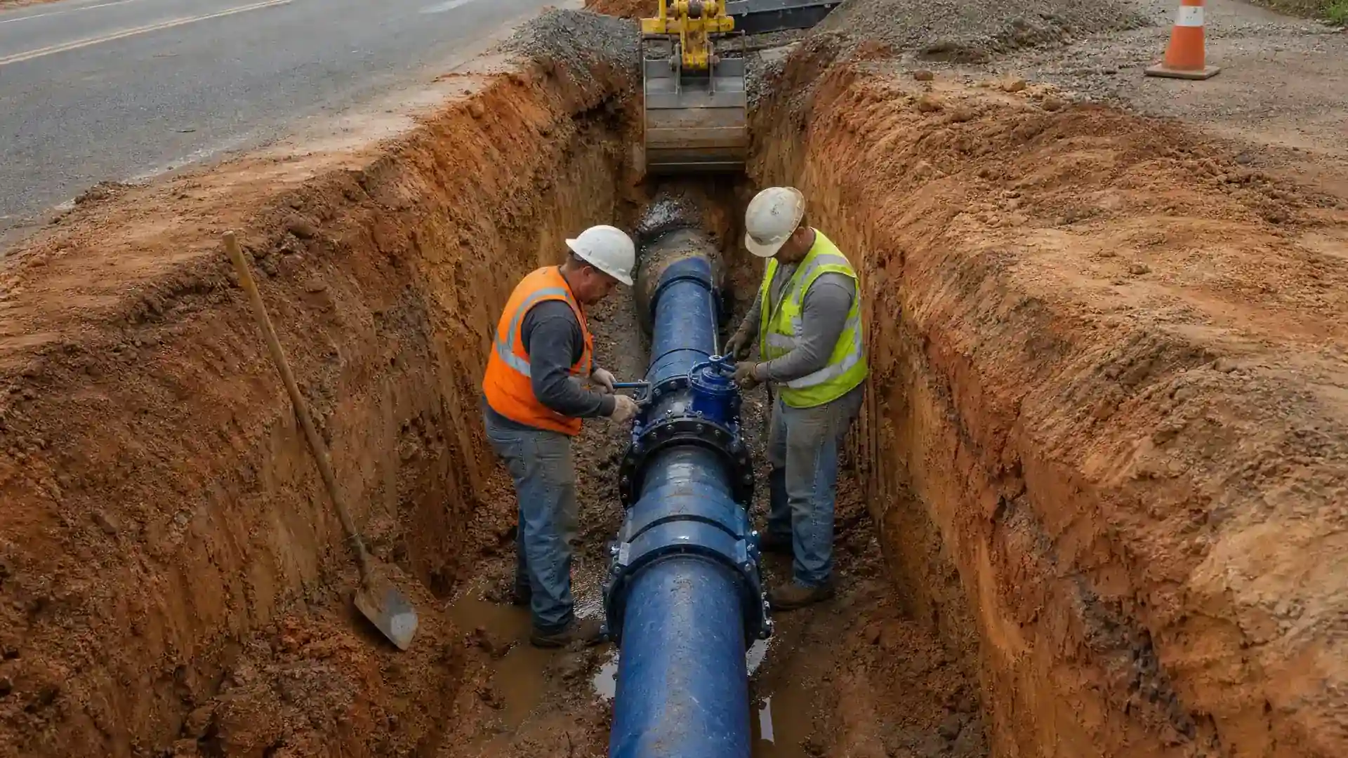 Water Line Installation via Excavation in Augusta, GA